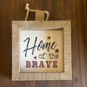 Rustic Wall Sign with Inspirational Quote